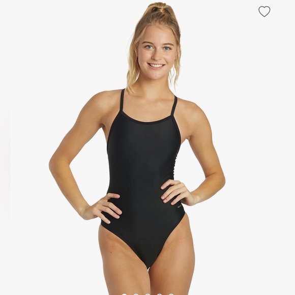Sporti
Solid Thin Strap One Piece Swimsuit - Picture 2 of 12